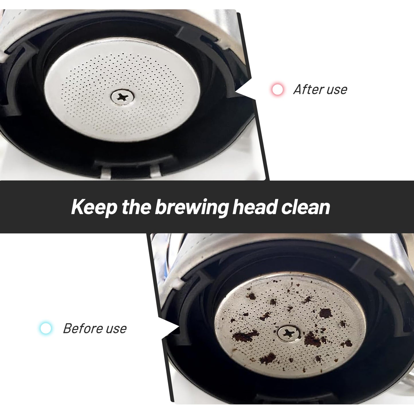 NOTSEK 53.5mm Espresso Puck Screen, 0.8mm Thickness Espresso Filter Screen with Titanium Coating, 304 Stainless Steel Coffee Puck Screen for 54mm Portafilter Basket (Black)