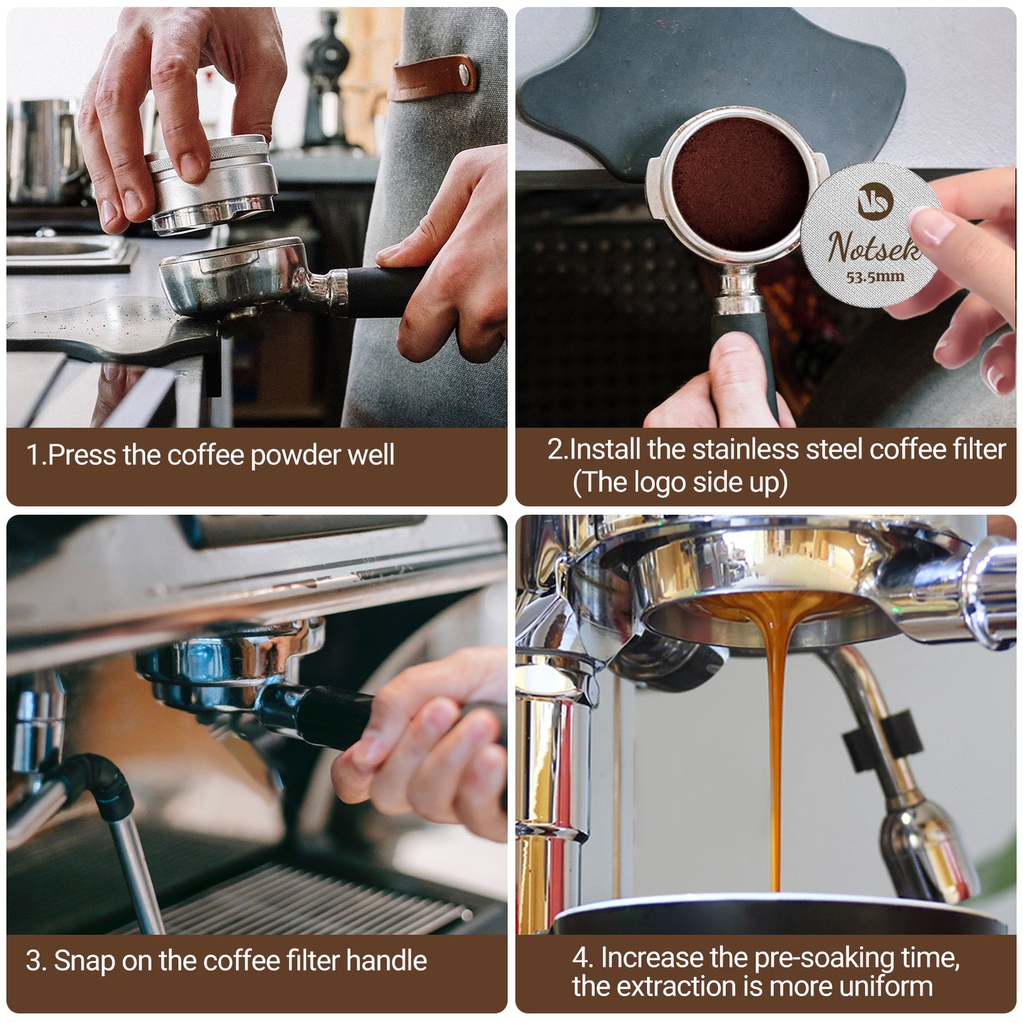 Puck Screen 54mm for Breville, Espresso Puck Screen for 54mm Portafilter with Acrylic Storage Box, Resuable 1.7mm Thickness 150μm, 316L Stainless Steel Filter Screen for Breville Barista Espress