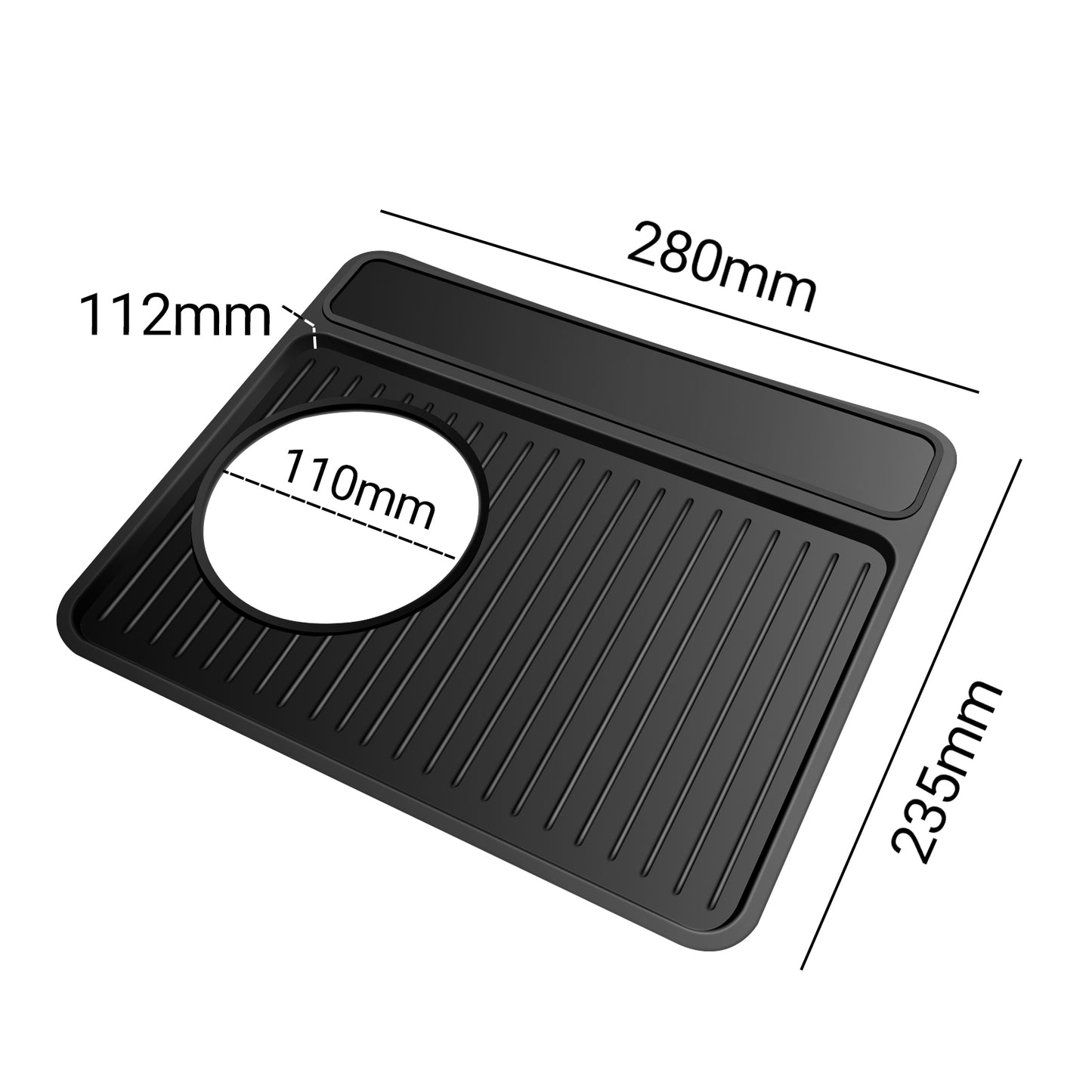 Tamping Mat for Breville 870/880, Espresso Tamper Mat, Food Grade Silicone Non-Slip, 11in x 9.25in, Waterproof Heat Resistant, Espresso Tamping Station for Espresso Machine Barista Accessories