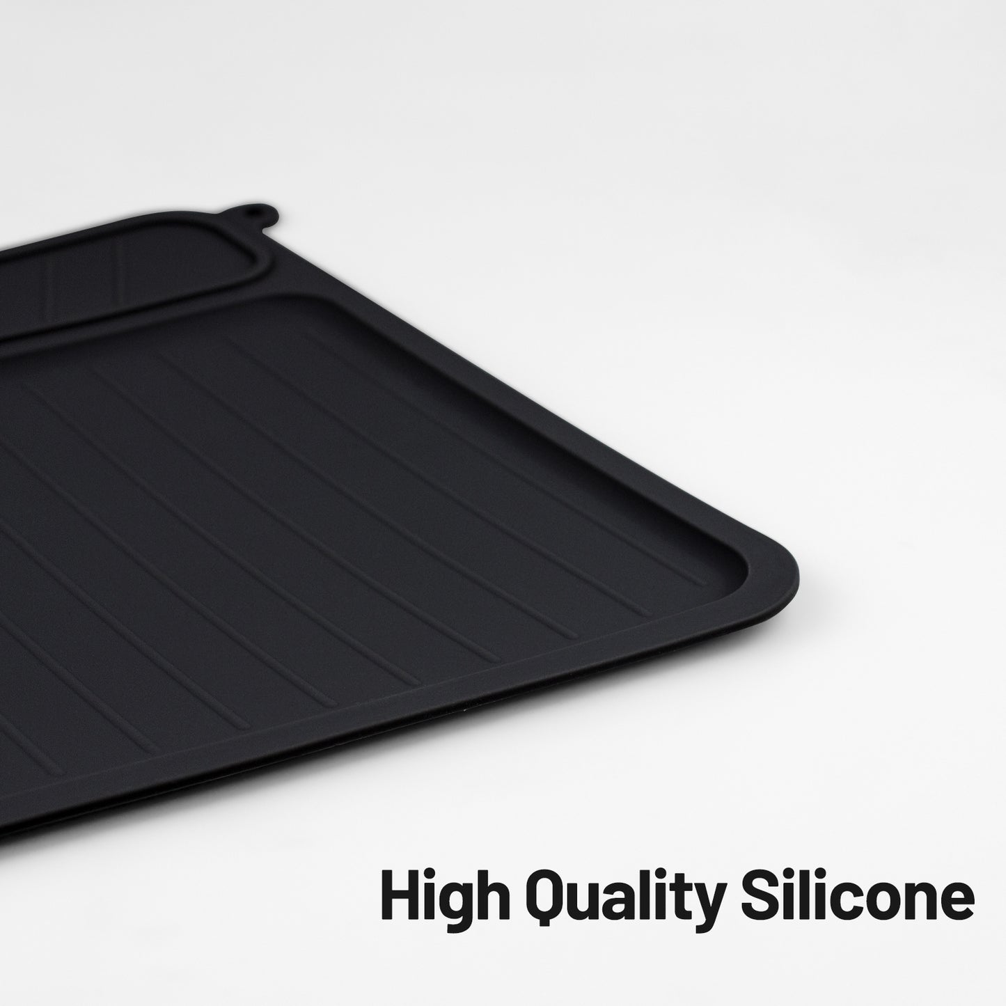 Coffee Mat for Breville 878/881, Espresso Tamper Mat, Food Grade Silicone Non-Slip, 11.42in x 9.53in, Waterproof Heat Resistant, Espresso Tamping Station for Espresso Machine Accessories (Black)