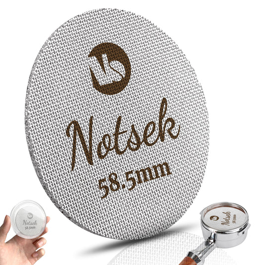 Puck Screen 58mm, Espresso Puck Screen for 58mm Portafilter, with Acrylic Storage Box, Resuable 1.7mm Thickness 150μm, 316L Stainless Steel, Coffee Filter Screen Mesh for Breville Espresso Machine