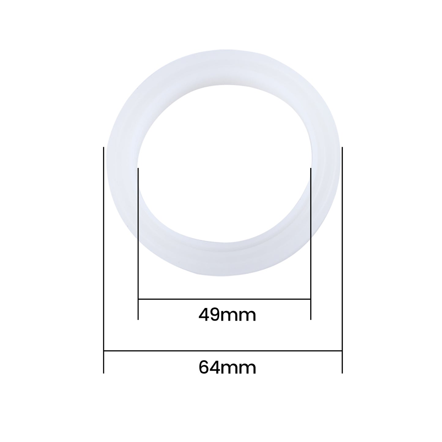 54mm Silicone Steam Ring, 2 Packs Grouphead Gasket Replacement Parts for Breville Replacement Parts, No BPA Silicone Gasket Breville Accessories fit with Sage/Breville Espresso Machine 450/870/878/880