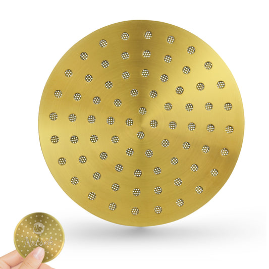 NOTSEK 53.5mm Espresso Puck Screen, 0.8mm Thickness Espresso Filter Screen with Titanium Coating, 304 Stainless Steel Coffee Puck Screen for 54mm Portafilter Basket (Gold)